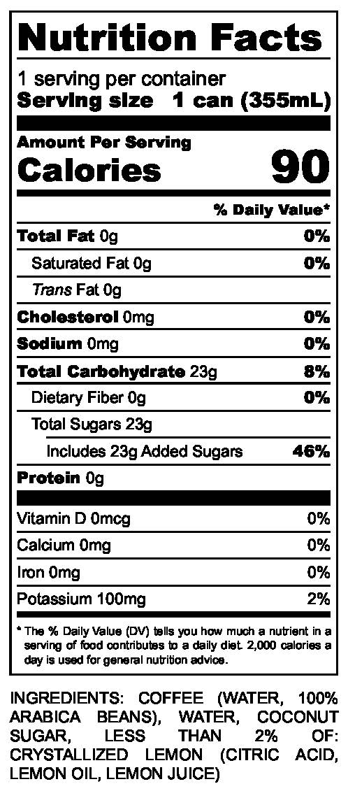 Kaffe Lemonade - 4pk/12oz